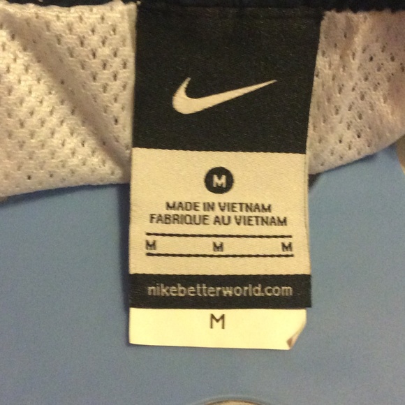 Nike Mens White w/Blue Trim Swim Trunks - Picture 7 of 7